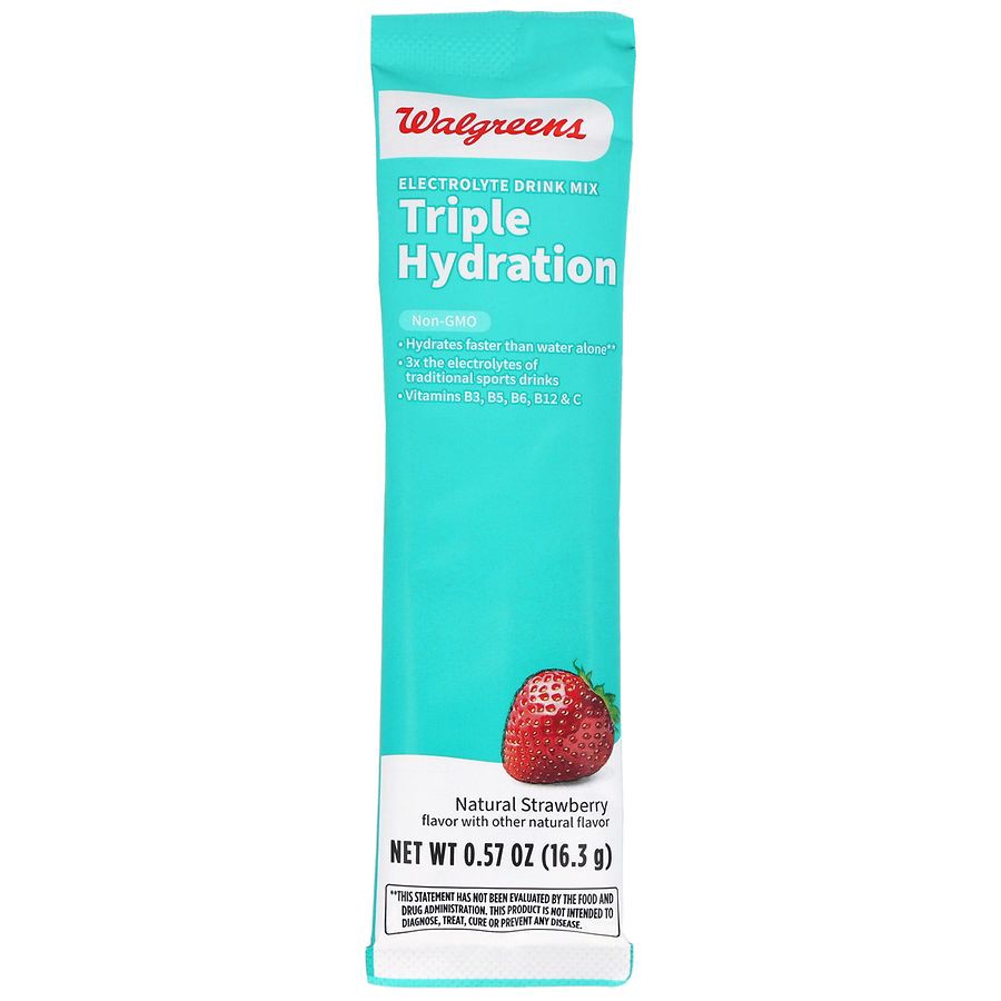 slide 2 of 5, Walgreens Electrolyte Drink Mix Triple Hydration, 6 ct