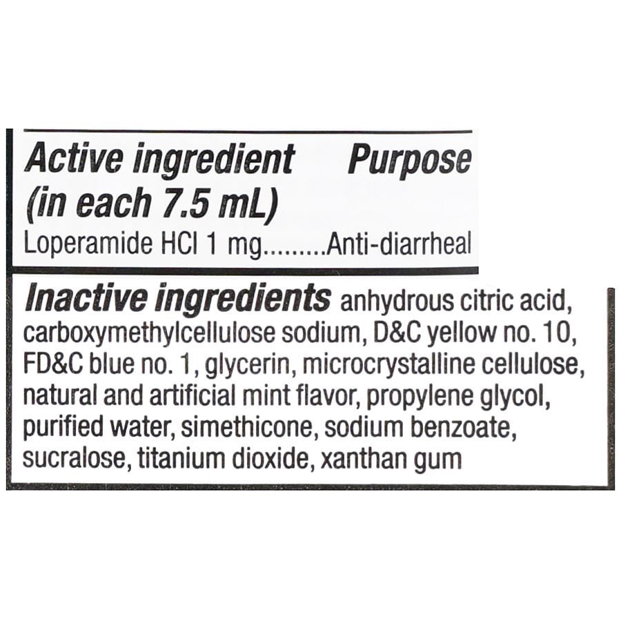 slide 5 of 5, Walgreens Loperamide Hydrochloride Oral Solution, Anti-Diarrheal Medicine Mint, 8 fl oz