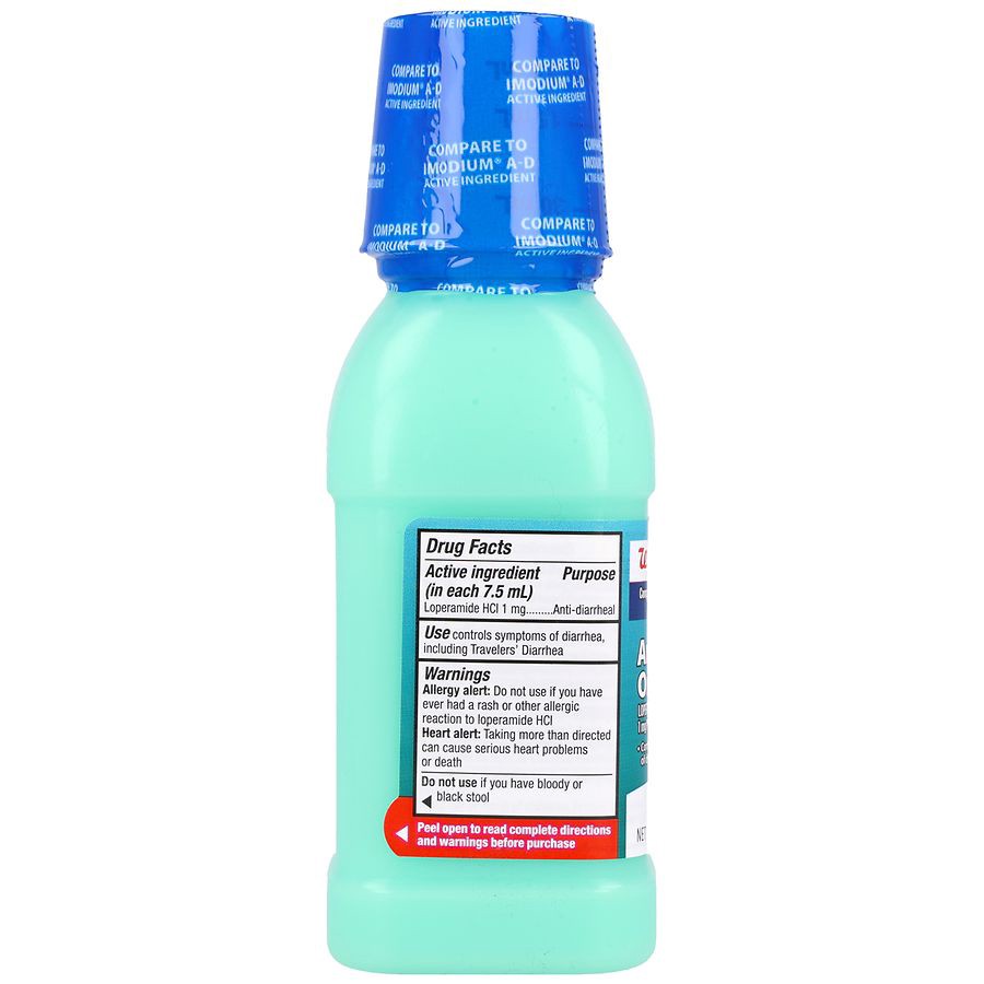 slide 2 of 5, Walgreens Loperamide Hydrochloride Oral Solution, Anti-Diarrheal Medicine Mint, 8 fl oz