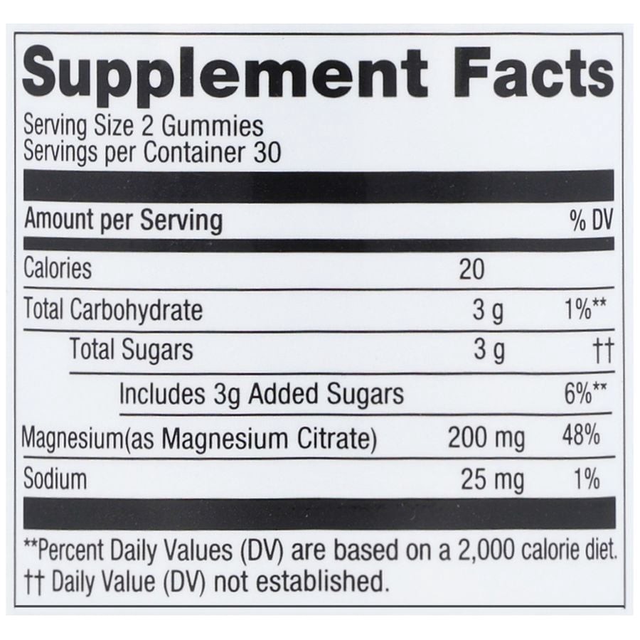 slide 2 of 5, Walgreens Free & Pure Magnesium 200 mg Gummies Natural Pineapple, 60 ct