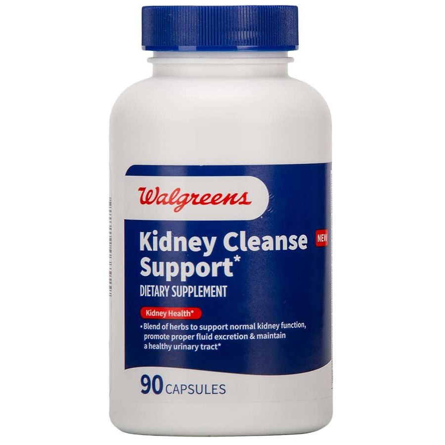 slide 4 of 5, Walgreens Kidney Cleanse Support Capsules, 90 ct