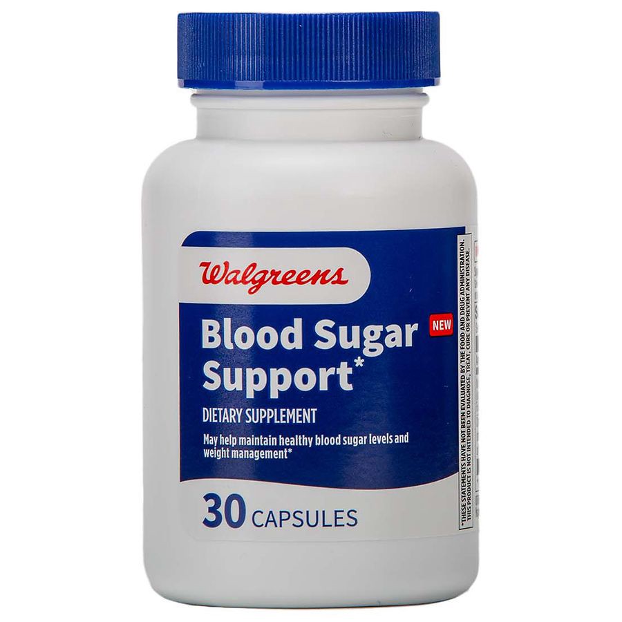 slide 5 of 5, Walgreens Blood Sugar Support Capsules, 30 ct