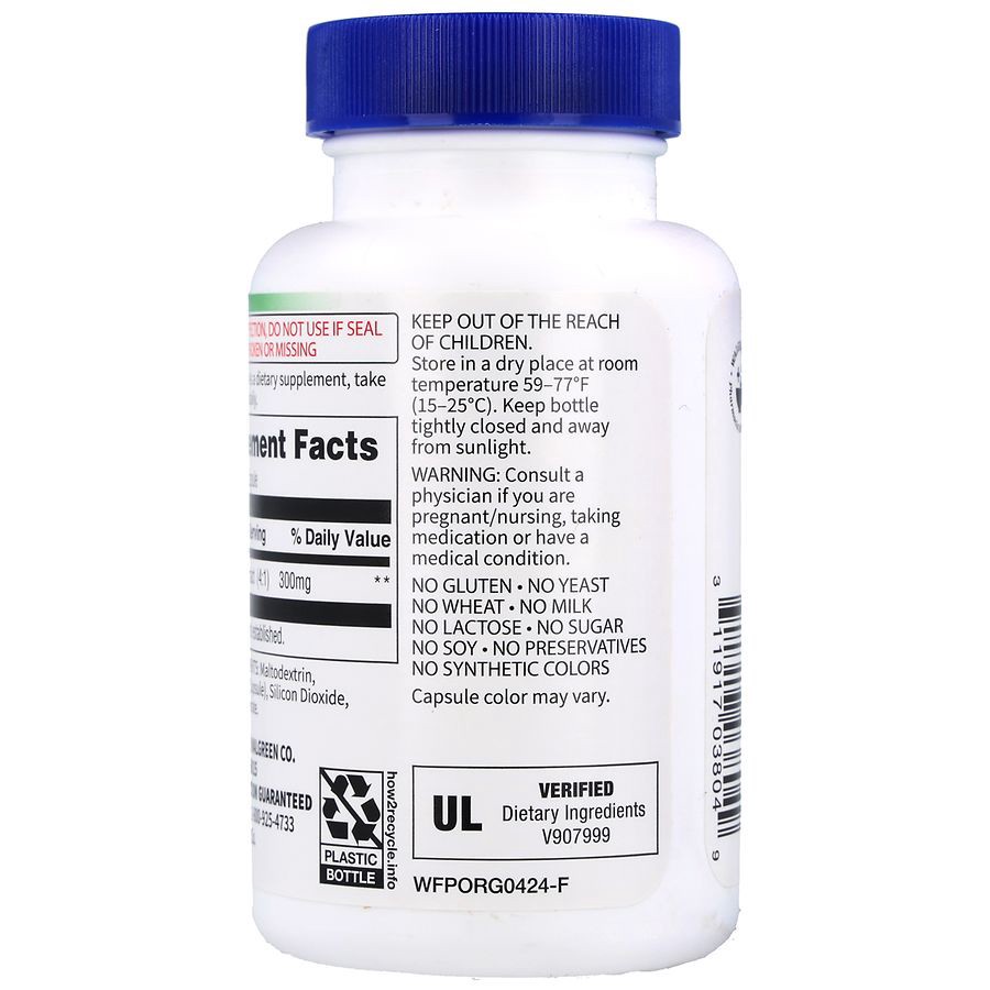 slide 5 of 5, Walgreens Free & Pure Tart Cherry Extract Supplement 1200mg for Antioxidant Support (90 days), 90 ct