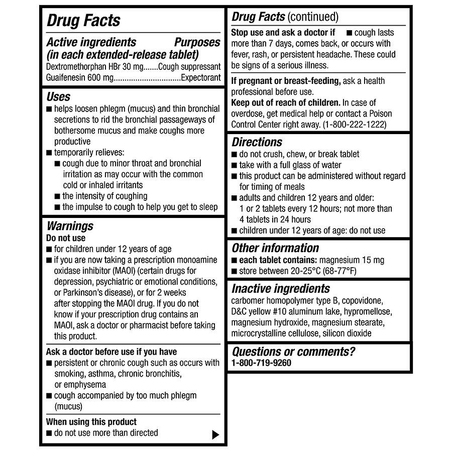 slide 3 of 4, Walgreens Mucus Relief DM, Extended-Release Tablets, 20 ct