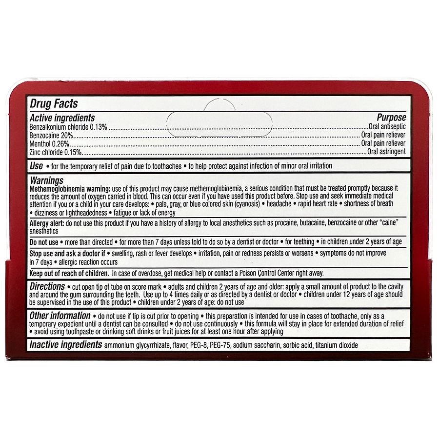 slide 4 of 4, Walgreens Instant Toothache & Gum Relief Cream, 0.5 oz
