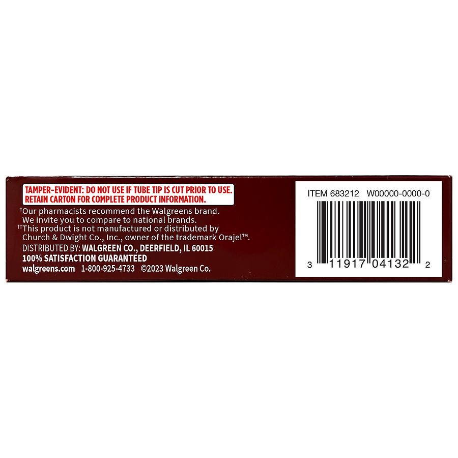 slide 2 of 4, Walgreens Instant Toothache & Gum Relief Cream, 0.5 oz