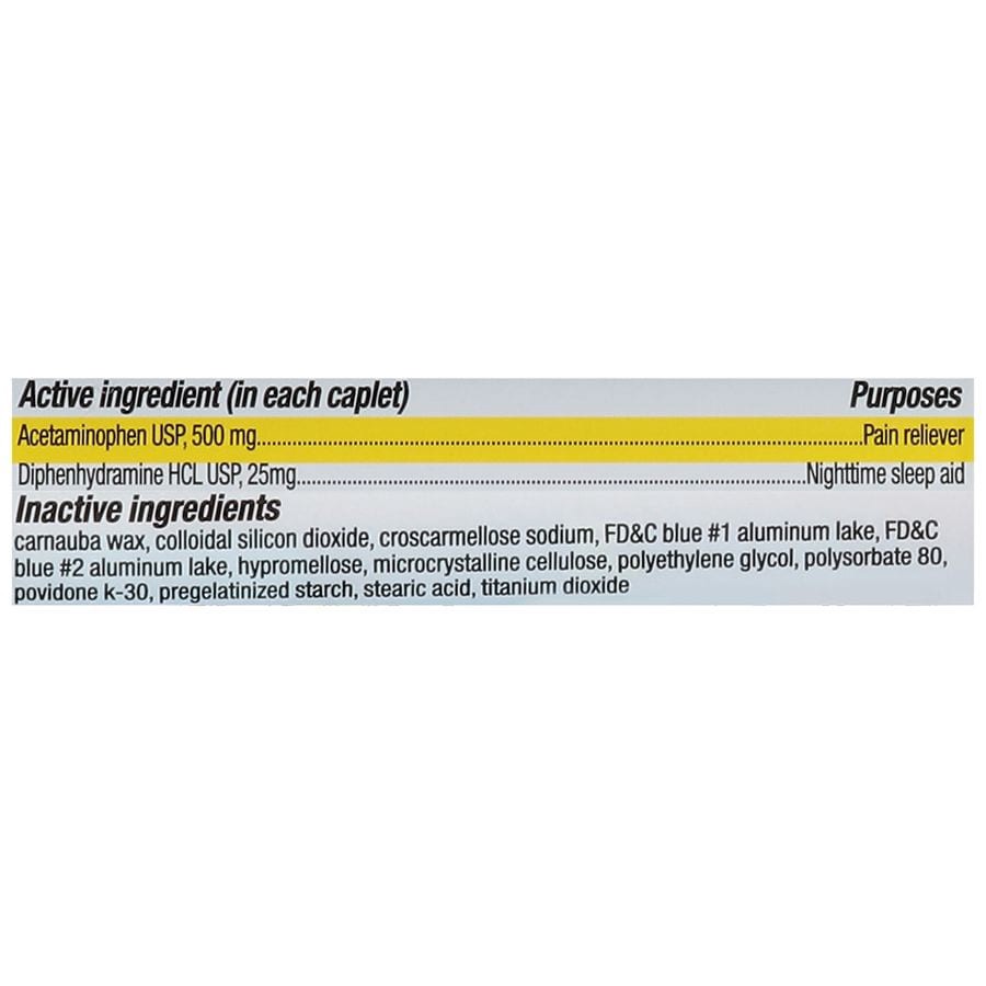 slide 2 of 3, Walgreens Pain Reliever PM Extra Strength Caplets, 150 ct