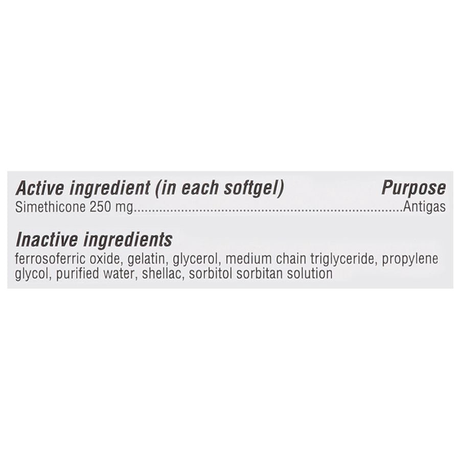 slide 2 of 3, Walgreens Free & Pure Maximum Strength Gas Relief, Simethicone 250 mg, 30 ct