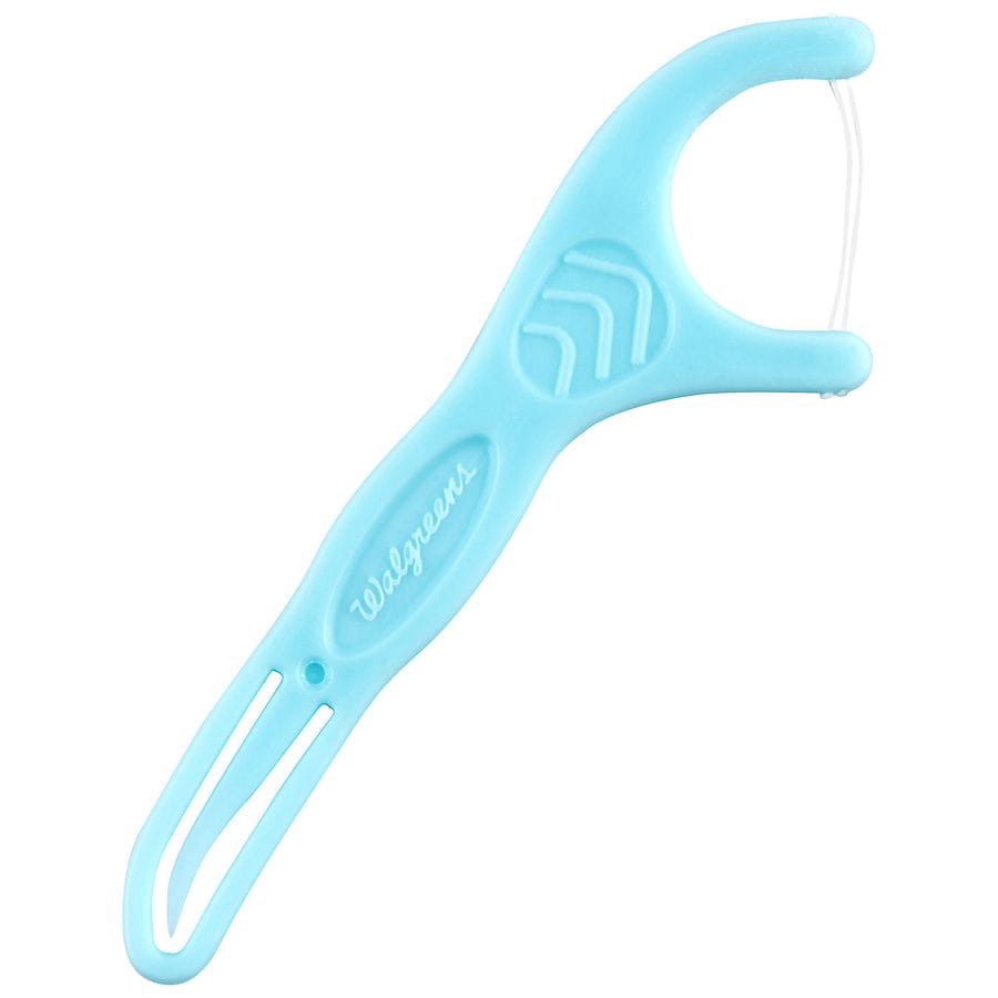 slide 2 of 4, Walgreens Double Line Flosser Mint, 75 ct