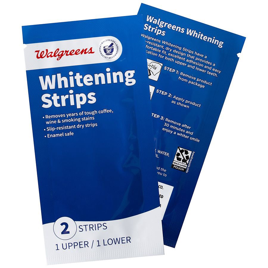 slide 4 of 5, Walgreens Noticeably White Teeth Whitening Strips, 20 ct