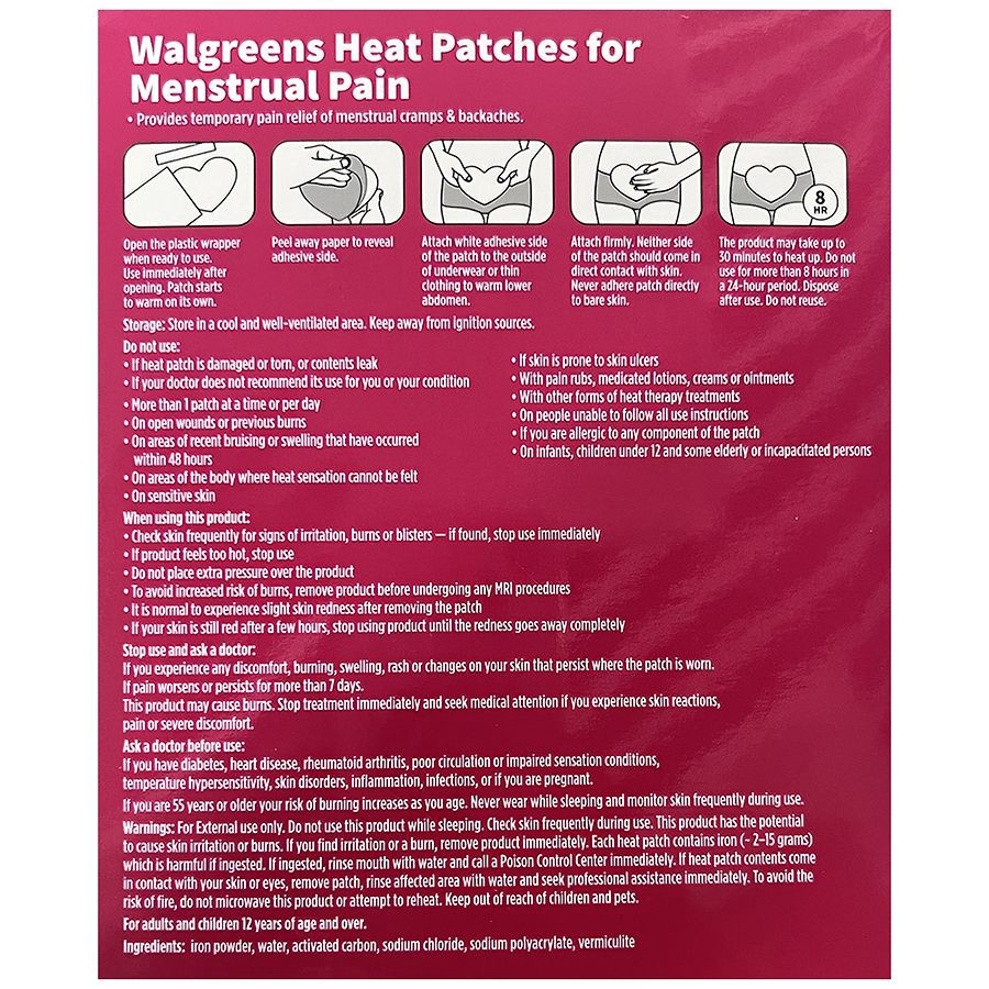 slide 3 of 4, Walgreens Heat Therapy Menstrual Patch, 1 ct