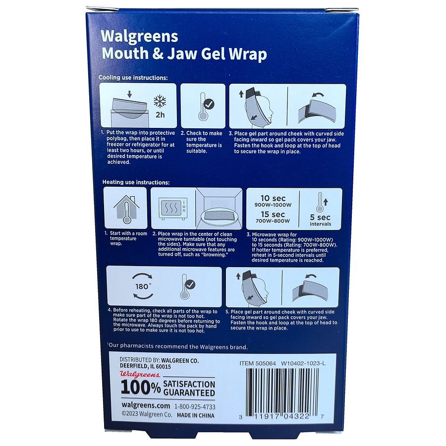 slide 2 of 3, Walgreens Mouth & Jaw Gel Wrap, 1 ct