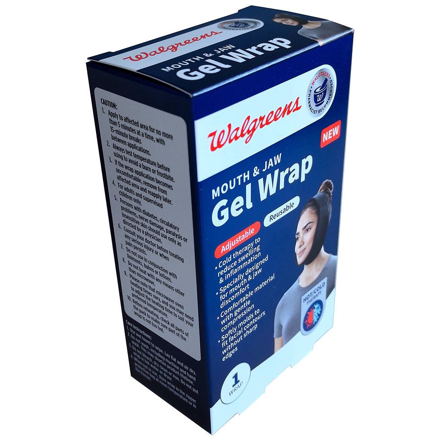 slide 3 of 3, Walgreens Mouth & Jaw Gel Wrap, 1 ct