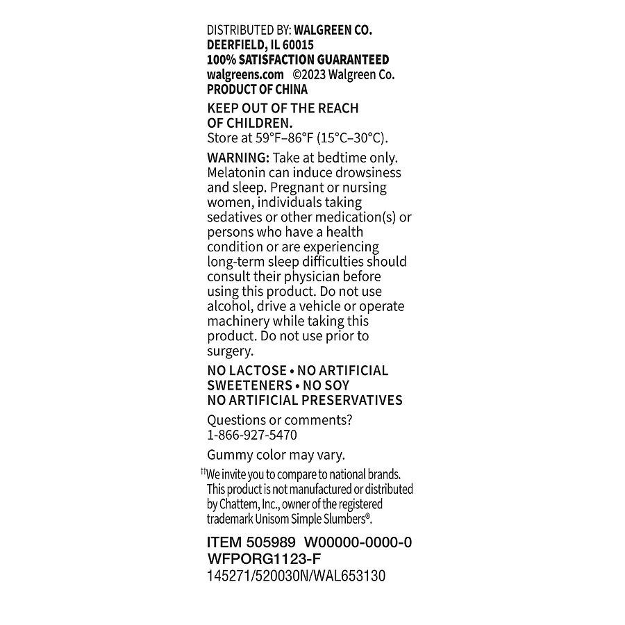 slide 2 of 3, Walgreens Free & Pure Sleep Aid Gummies Natural Raspberry, 60 ct