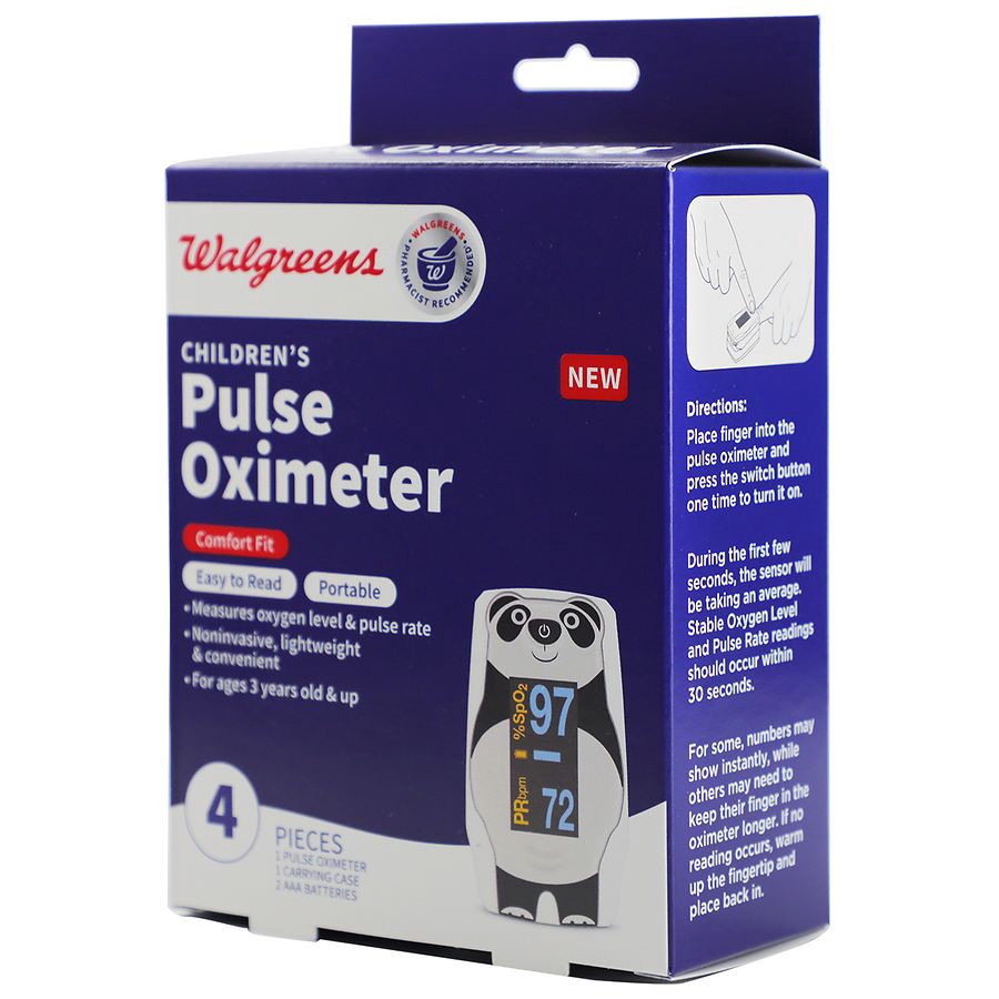 slide 4 of 5, Walgreens Child Pulse Oximeter, 1 ct