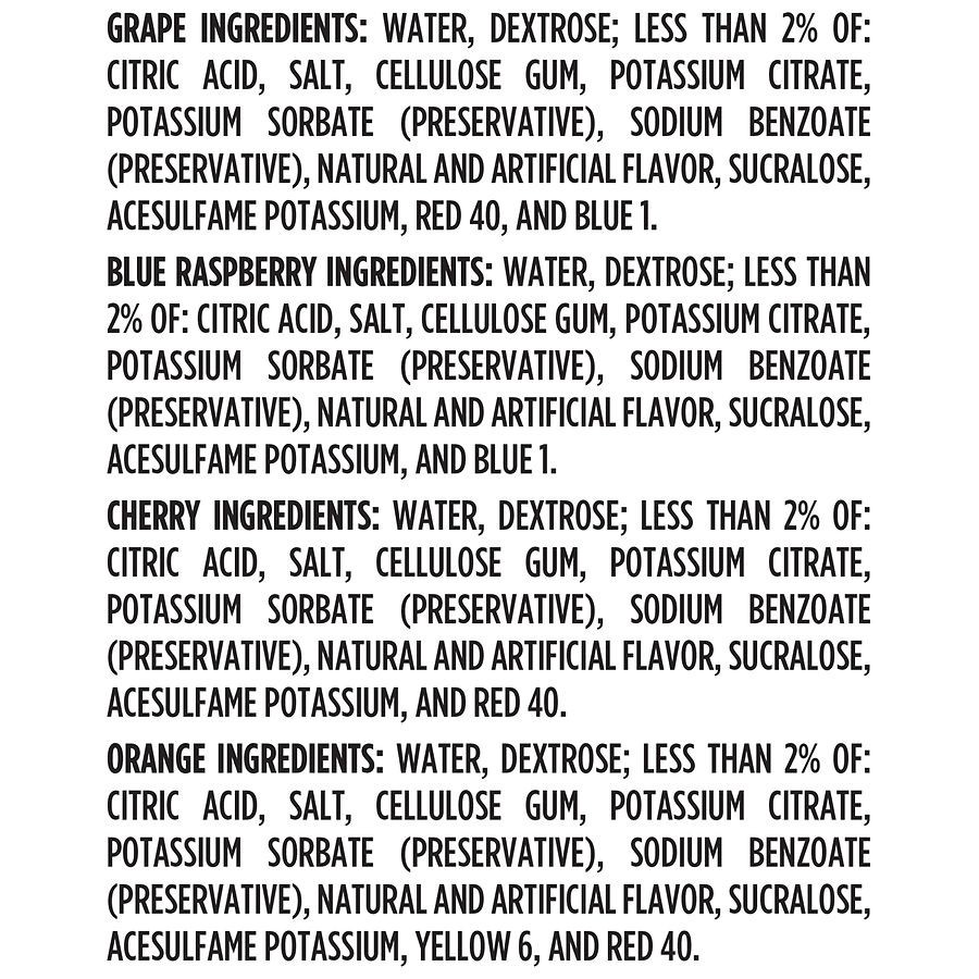 slide 4 of 5, Walgreens Electrolyte Solution Freezer Pops Grape, Blue Raspberry, Cherry & Orange, 16 ct; 2.1 fl oz