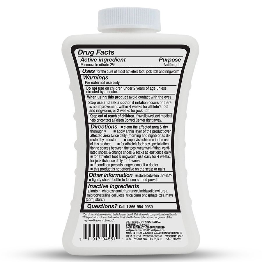 slide 4 of 4, Walgreens Jock Itch Powder, 2.5 oz