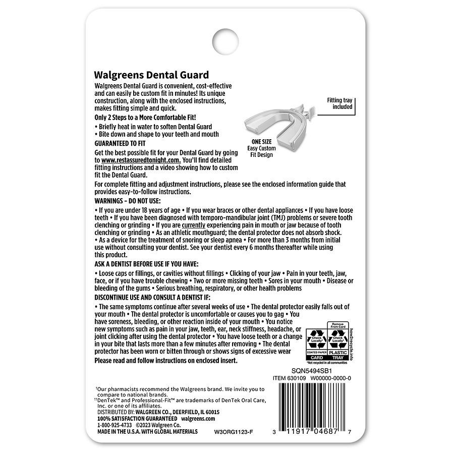 slide 2 of 5, Walgreens Rest Assured Grind No More Dental Guard, 2 ct