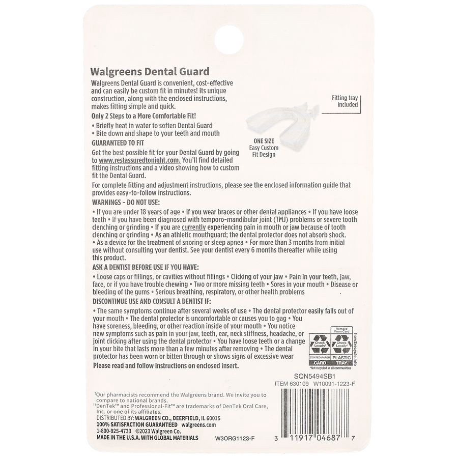 slide 2 of 5, Walgreens Rest Assured Grind No More Dental Guard, 2 ct