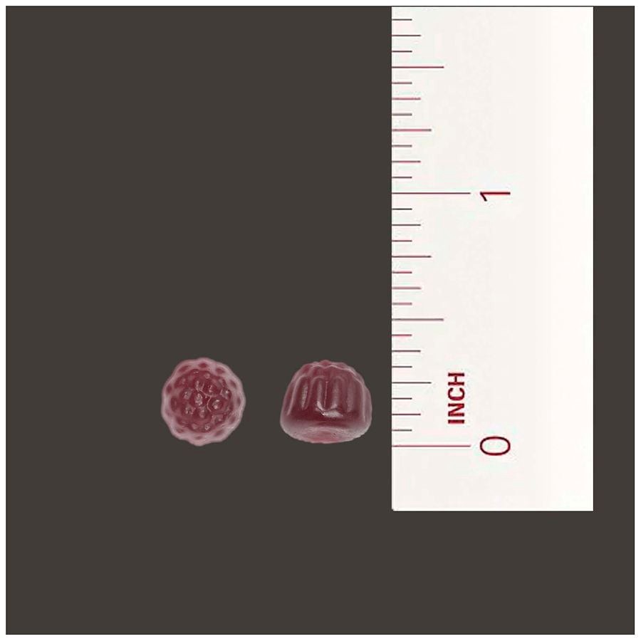 slide 3 of 5, Walgreens Free & Pure Energy B12 1000 mcg Adult Gummy Grape, 80 ct