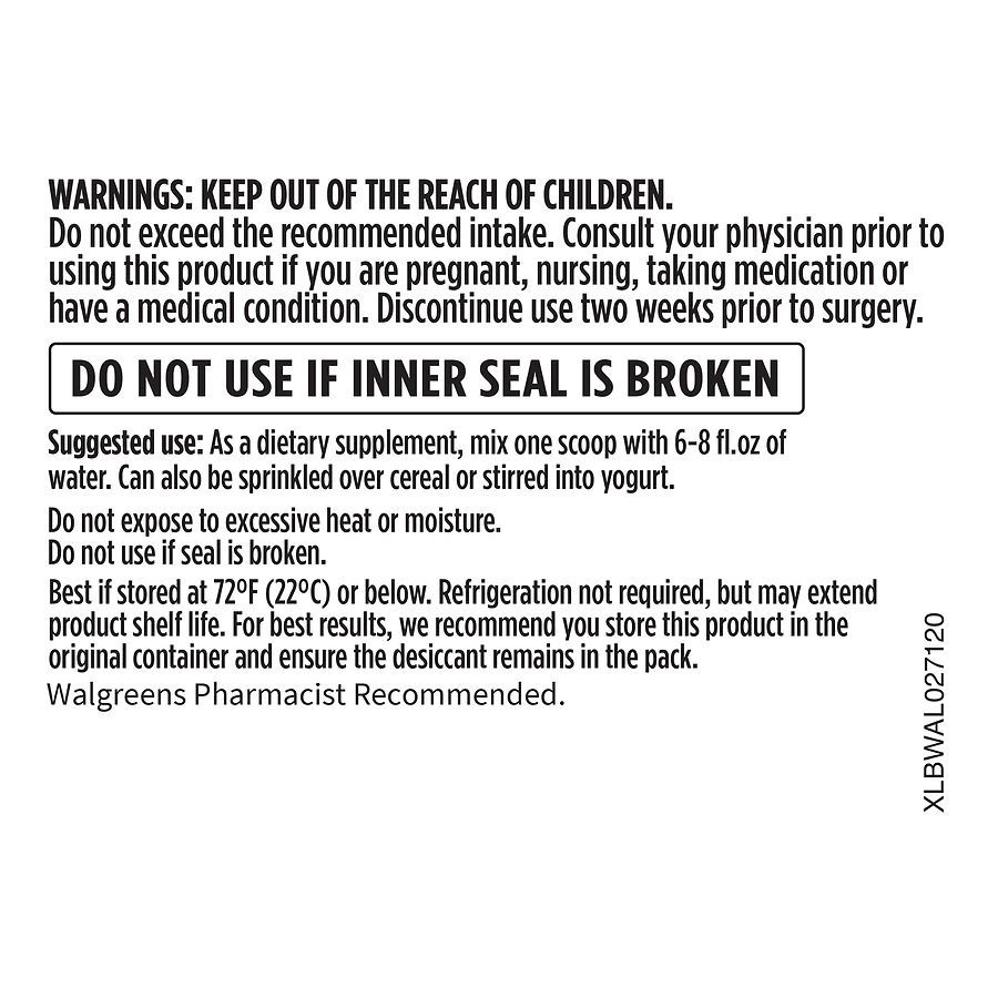 slide 2 of 4, Walgreens Free & Pure Fiber Powder with Probiotics + Enzymes, 4.2 oz