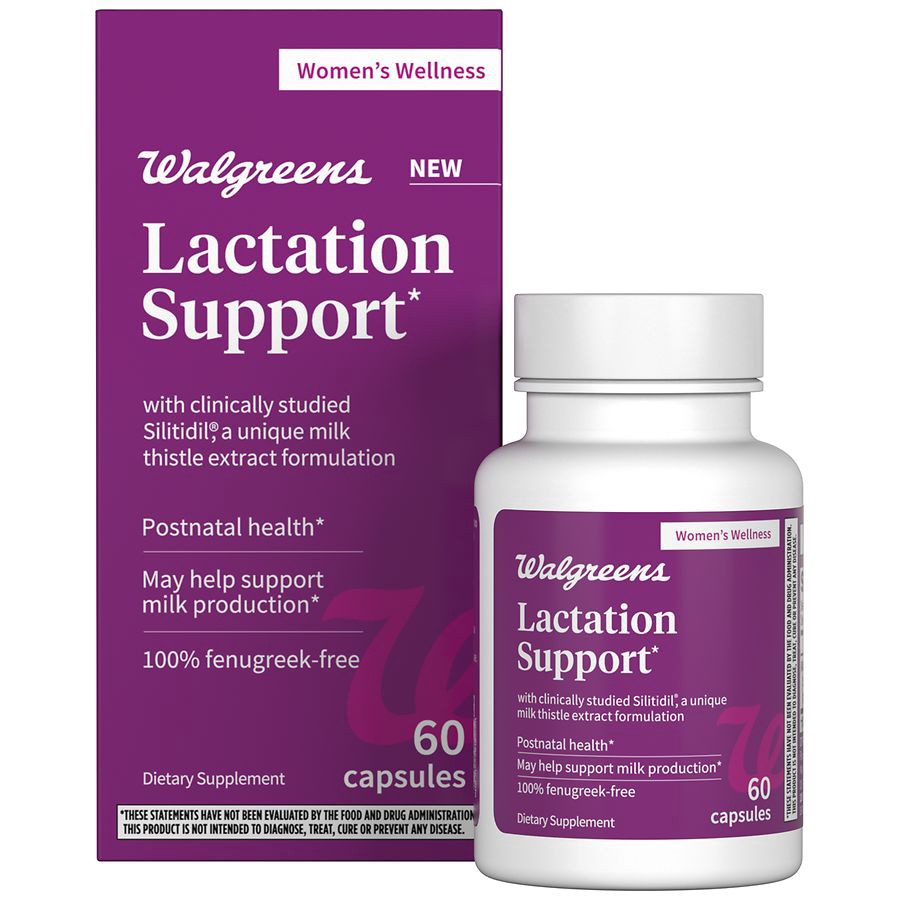 slide 4 of 5, Walgreens Lactation Support, 60 ct