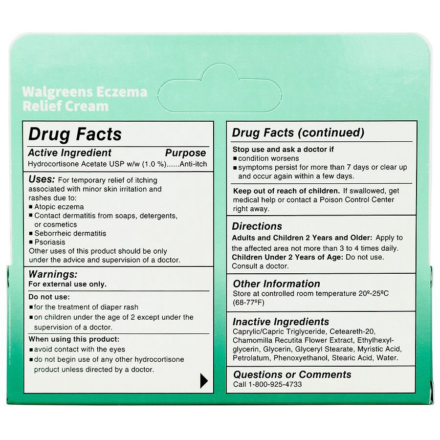 slide 3 of 4, Walgreens Eczema Relief Cream, 2 oz