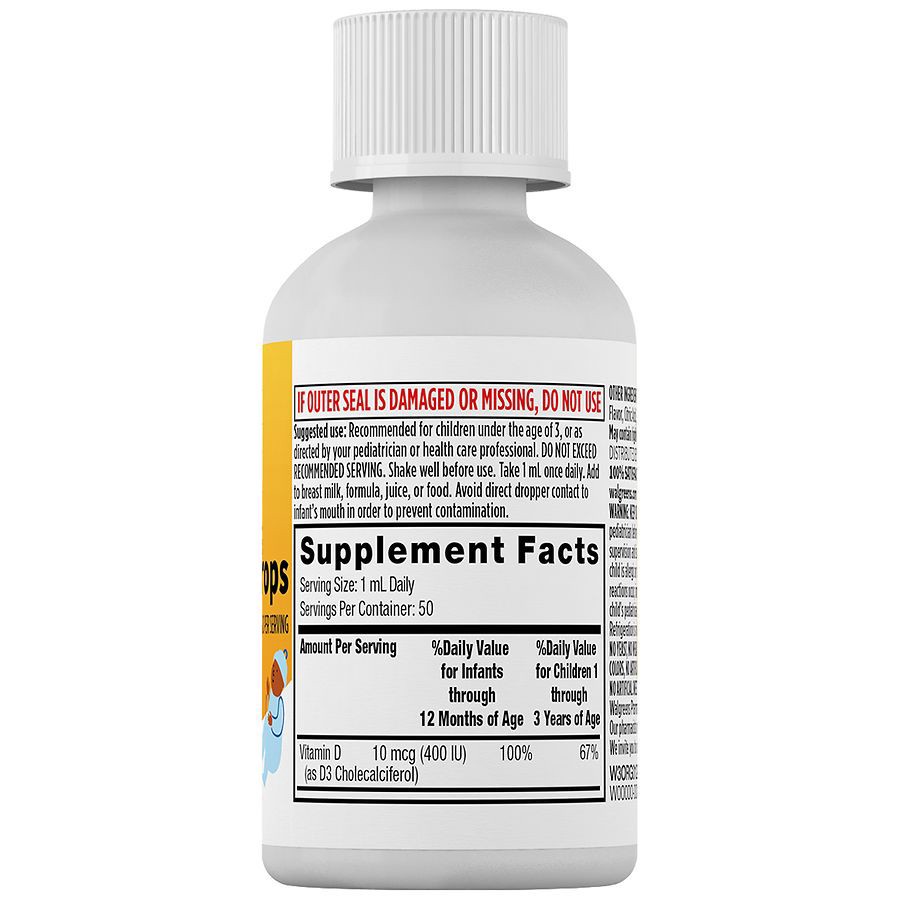 slide 4 of 5, Walgreens Infant Vitamin D Drops, 1.69 fl oz