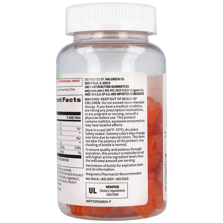 slide 2 of 5, Walgreens Free & Pure Sugar Free Vitamin C Orange, 90 ct