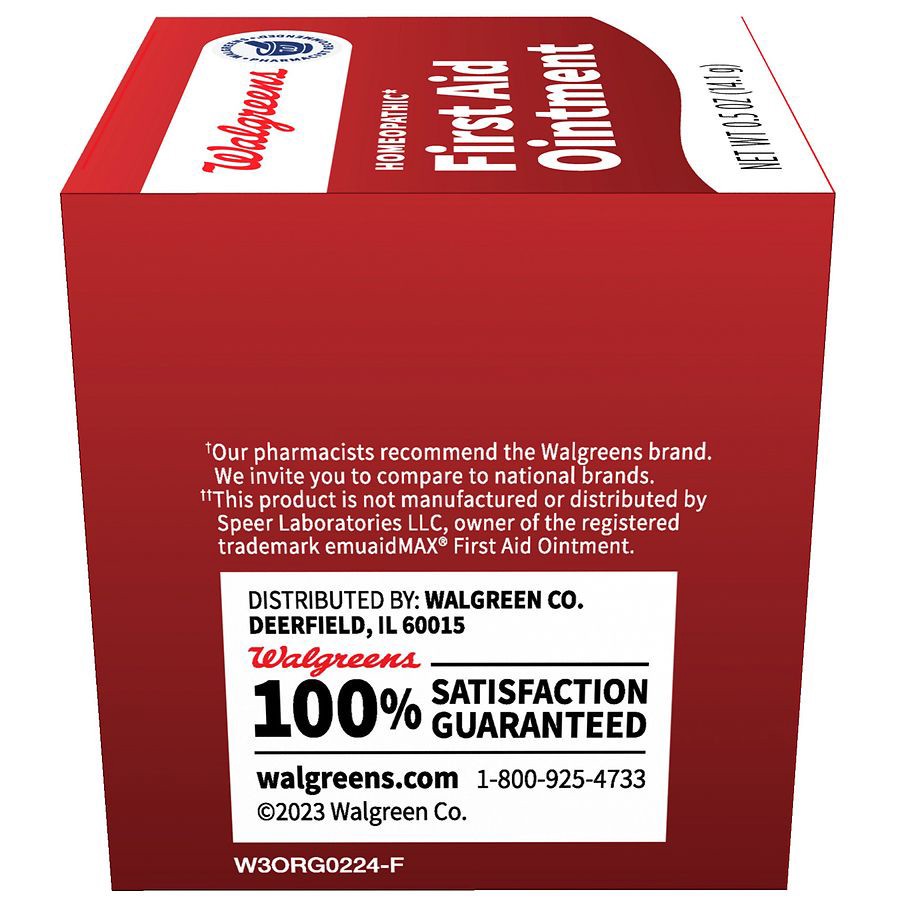 slide 4 of 4, Walgreens First Aid Ointment, 0.5 oz