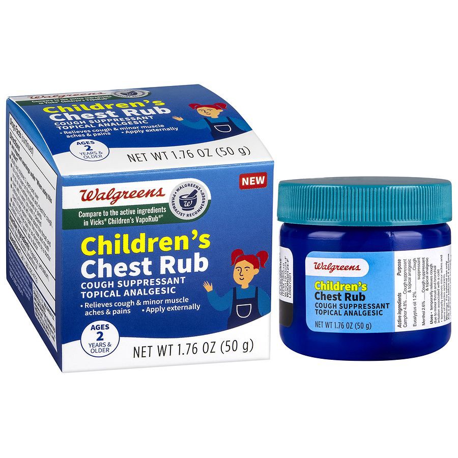 slide 2 of 3, Walgreens Children's Chest Rub, 1.76 oz
