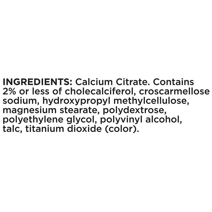 slide 2 of 4, Walgreens Calcium Citrate 630mg with 12.5mcg D3 (90 days), 180 ct