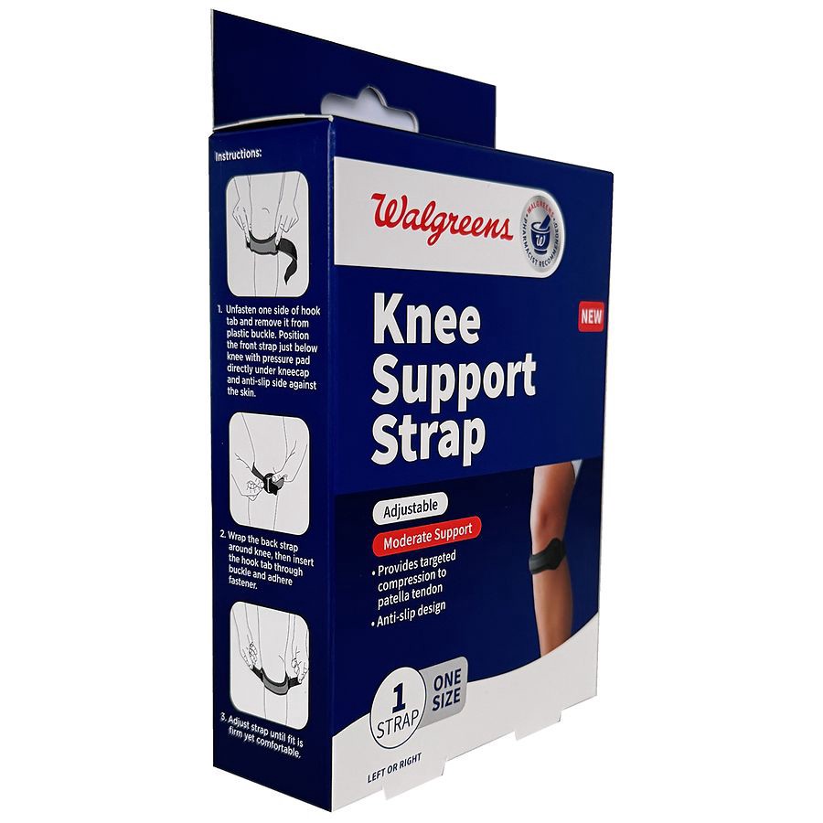 slide 3 of 3, Walgreens Knee Support Strap, 1 ct