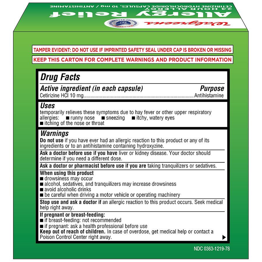 slide 3 of 3, Walgreens Allergy Relief, 80 ct