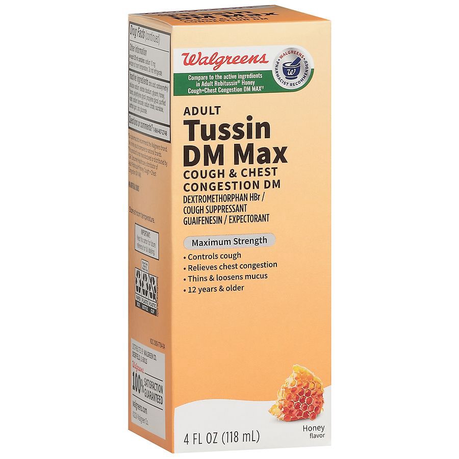 slide 4 of 5, Walgreens DM MAX COUGH CONGESTION, 4 oz