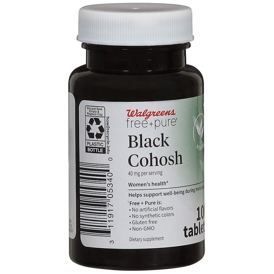 slide 5 of 5, Walgreens Free & Pure Black Cohosh, 100 ct