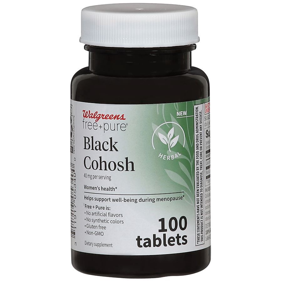 slide 2 of 5, Walgreens Free & Pure Black Cohosh, 100 ct