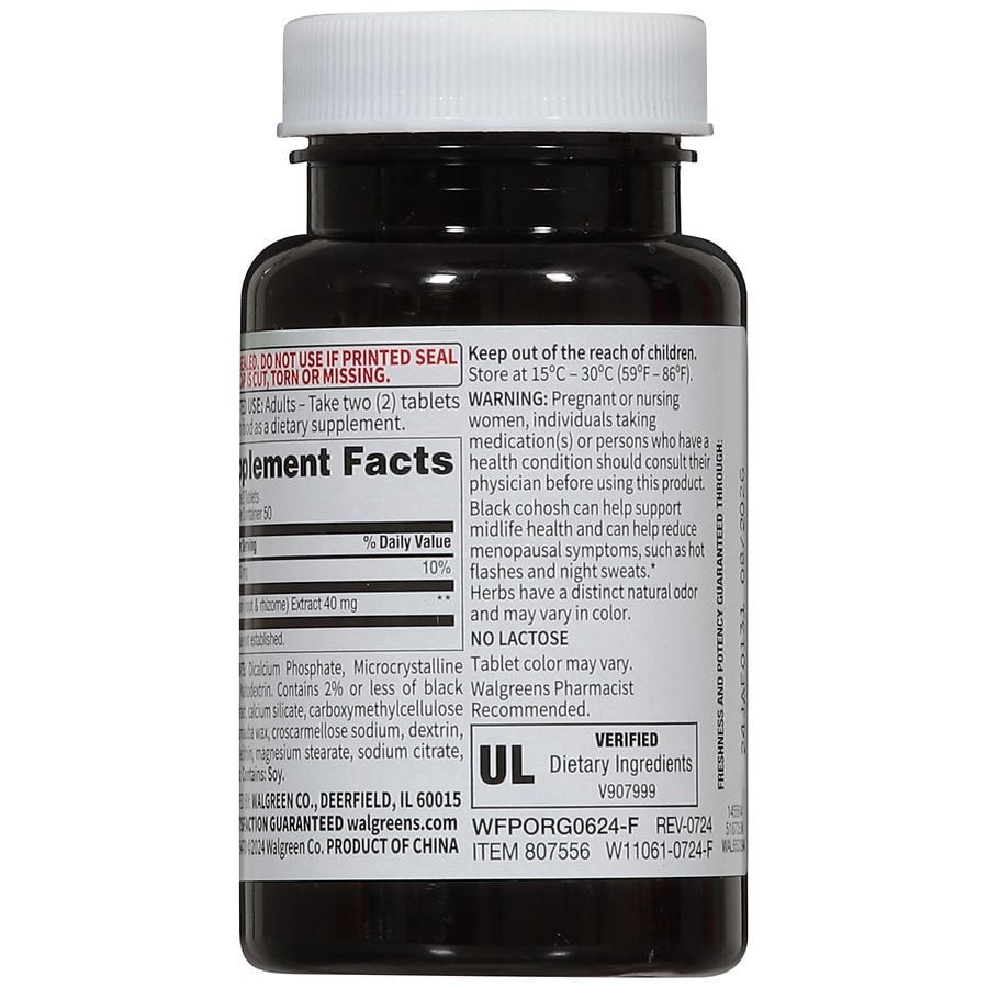 slide 3 of 5, Walgreens Free & Pure Black Cohosh, 100 ct