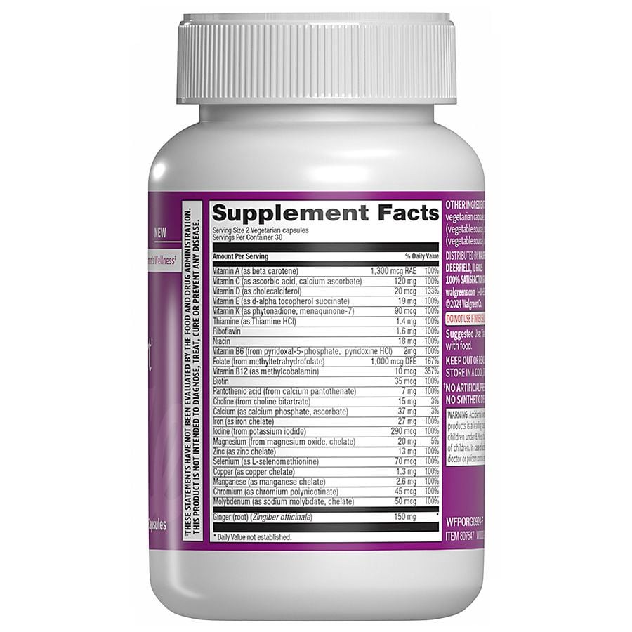 slide 2 of 3, Walgreens Prenatal 1st Trimester Nausea Support, 60 ct