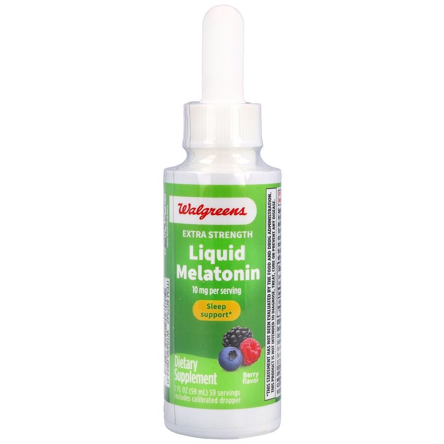 slide 2 of 5, Walgreens Liquid Melatonin Berry, 2 fl oz