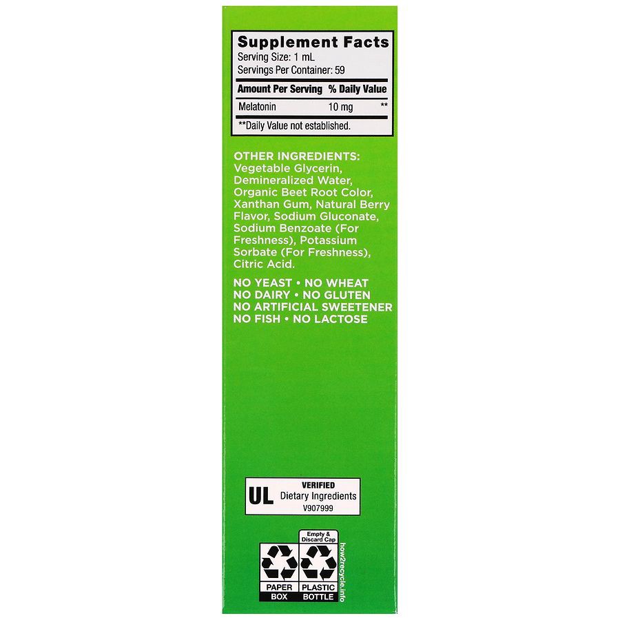slide 5 of 5, Walgreens Liquid Melatonin Berry, 2 fl oz