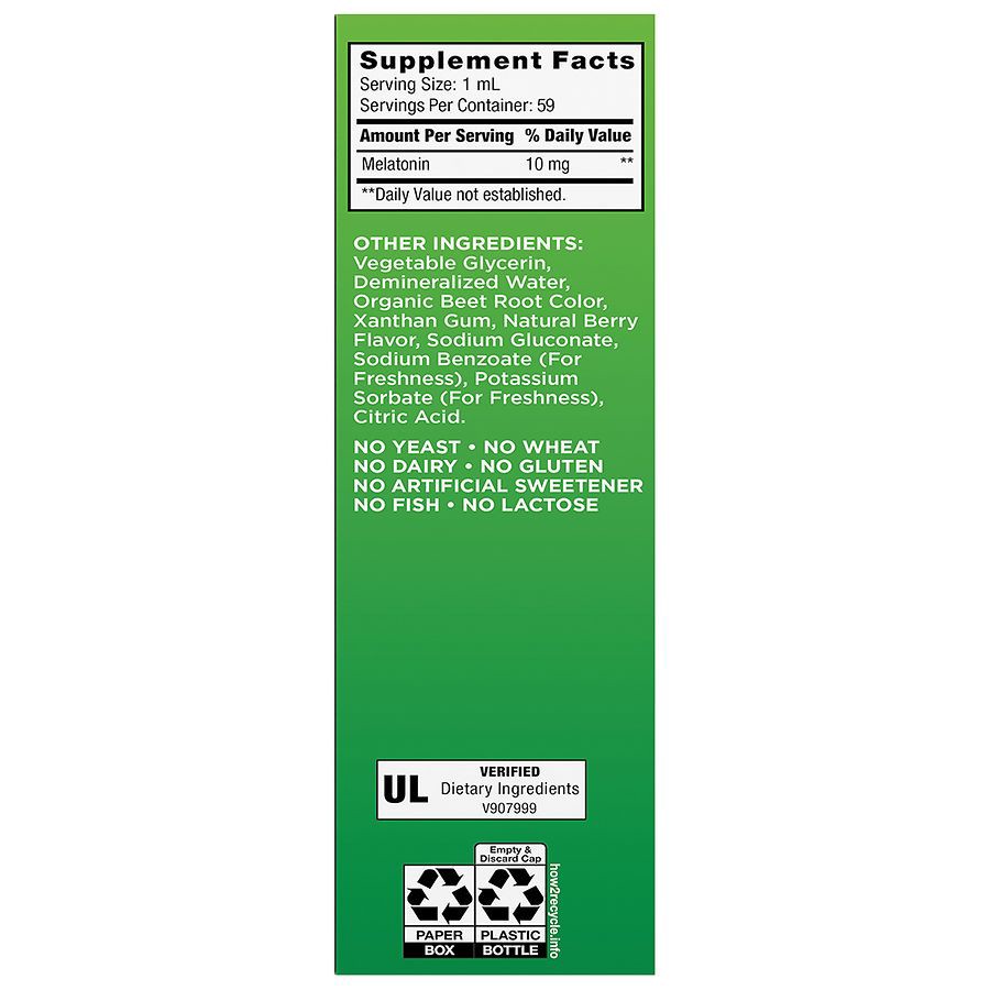 slide 5 of 5, Walgreens Liquid Melatonin Berry, 2 fl oz