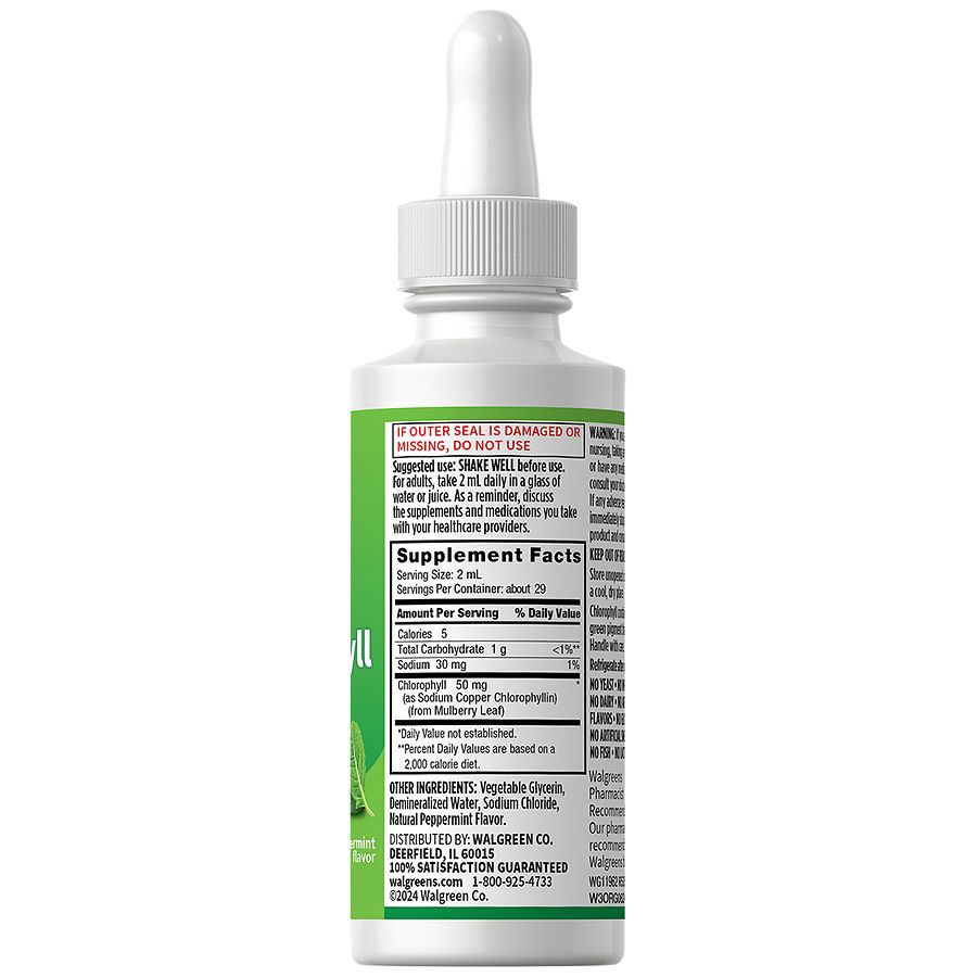 slide 2 of 5, Walgreens Liquid Chlorophyll Peppermint, 2 fl oz
