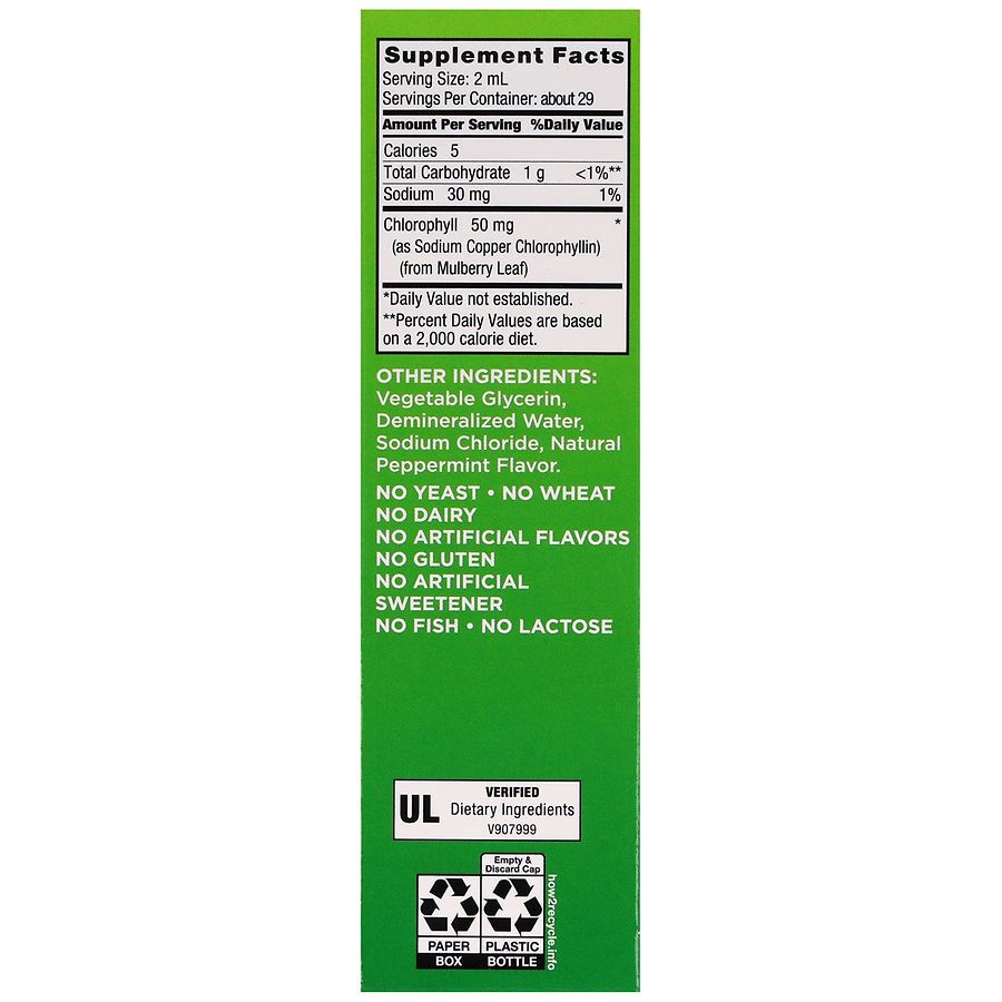 slide 5 of 5, Walgreens Liquid Chlorophyll Peppermint, 2 fl oz