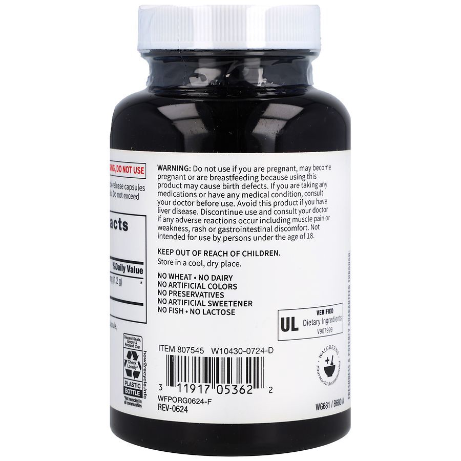 slide 2 of 5, Walgreens Free & Pure Red Yeast Rice Capsules, 120 ct