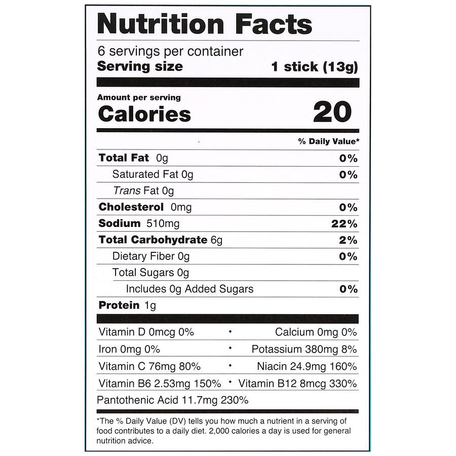 slide 4 of 5, Walgreens Electrolyte Drink Mix White Peach, 0.45 oz x 6 ct