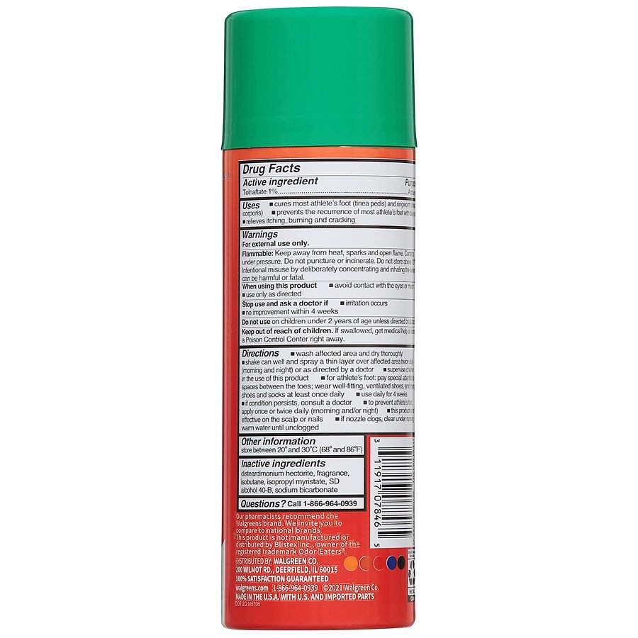 slide 5 of 5, Walgreens Medicated Antifungal Foot & Sneaker Powder Spray, 4 oz