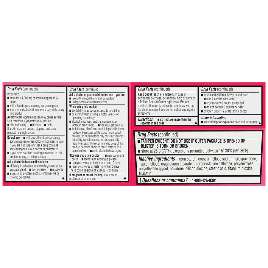 slide 4 of 5, Walgreens Maximum Strength Menstrual Relief Caplets 500Mg, 16 ct