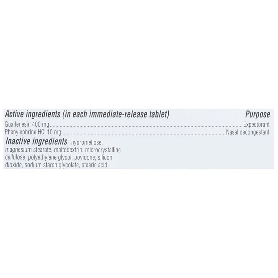 slide 4 of 5, Walgreens Mucus Relief Pe Sinus Congestion Tablets, 30 ct