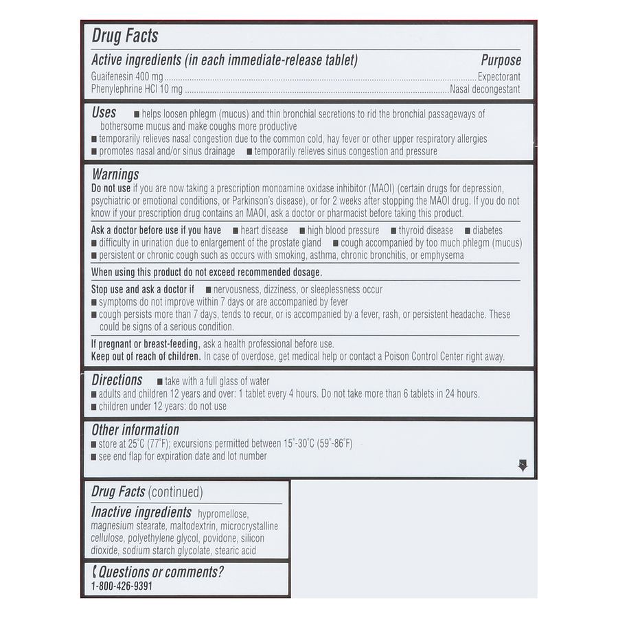 slide 2 of 5, Walgreens Mucus Relief Pe Sinus Congestion Tablets, 30 ct